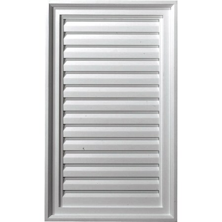 Ekena Millwork Vertical Urethane Gable Vent Louver, Non-Functional, 18"W x 25"H GVVE18X25D